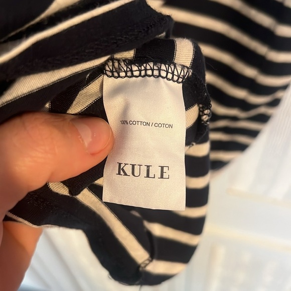 Kule The Tee Dress - Navy and Cream size XS - Picture 8 of 8